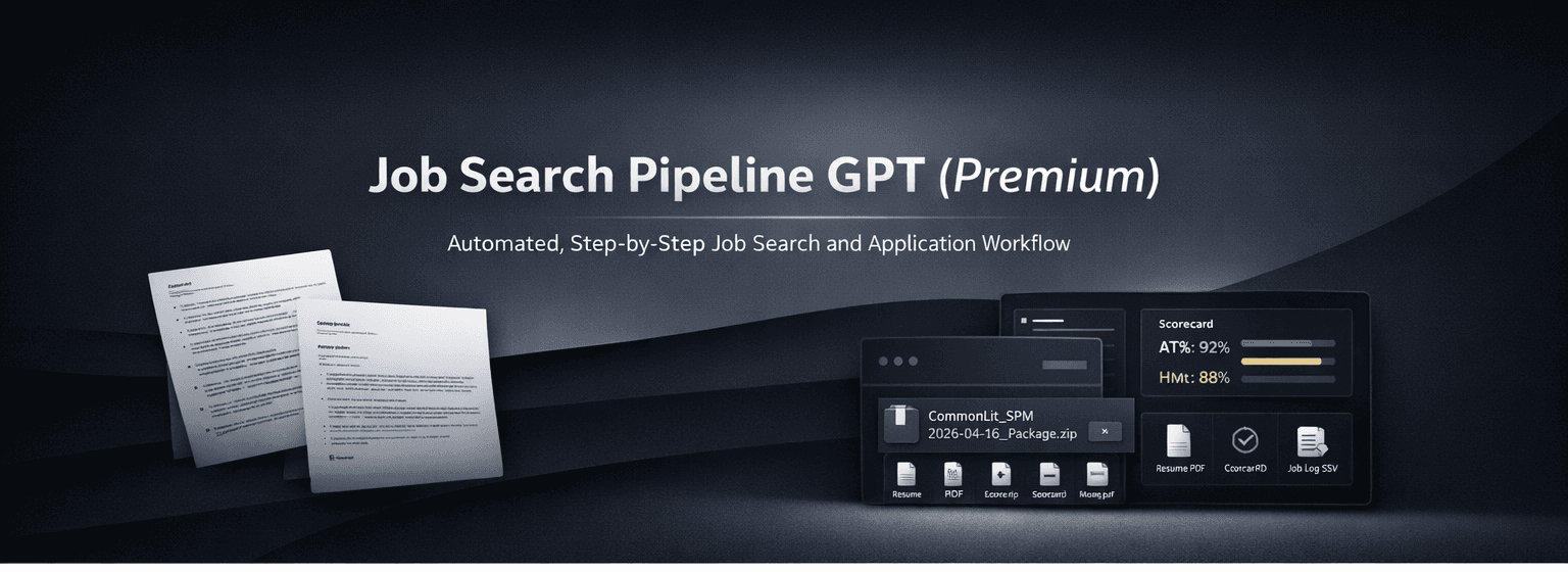 Job Search Pipeline GPT hero view